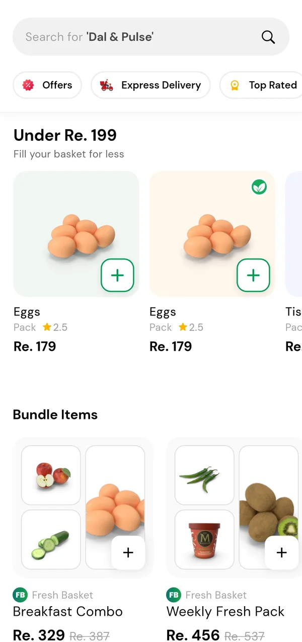 6amMart grocery module reskin: budget picks and bundles